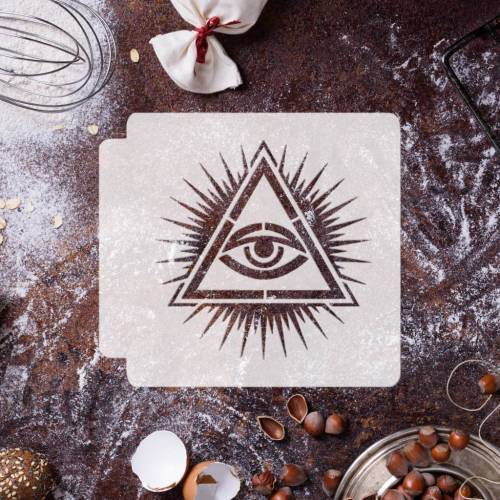 All Seeing Eye Triangle 783-D638 Stencil