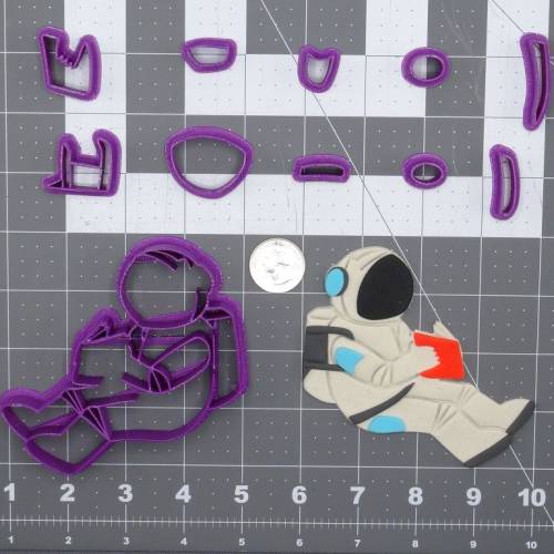 Astronaut Reading Body 266-F226 Cookie Cutter Set