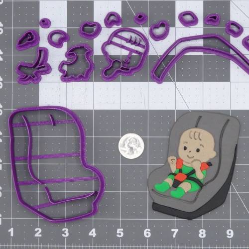 Baby Car Seat 266-I840 Cookie Cutter Set