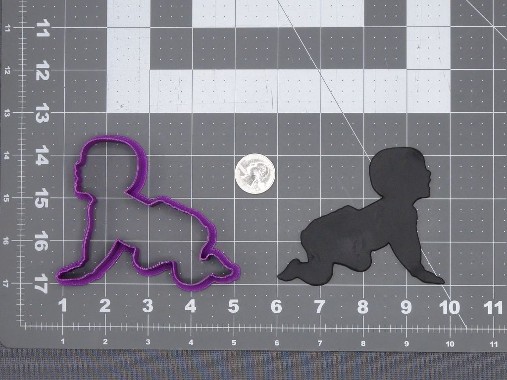 Baby Crawling 266-I968 Cookie Cutter Silhouette