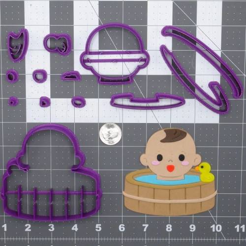 Baby in Bath 266-F081 Cookie Cutter Set