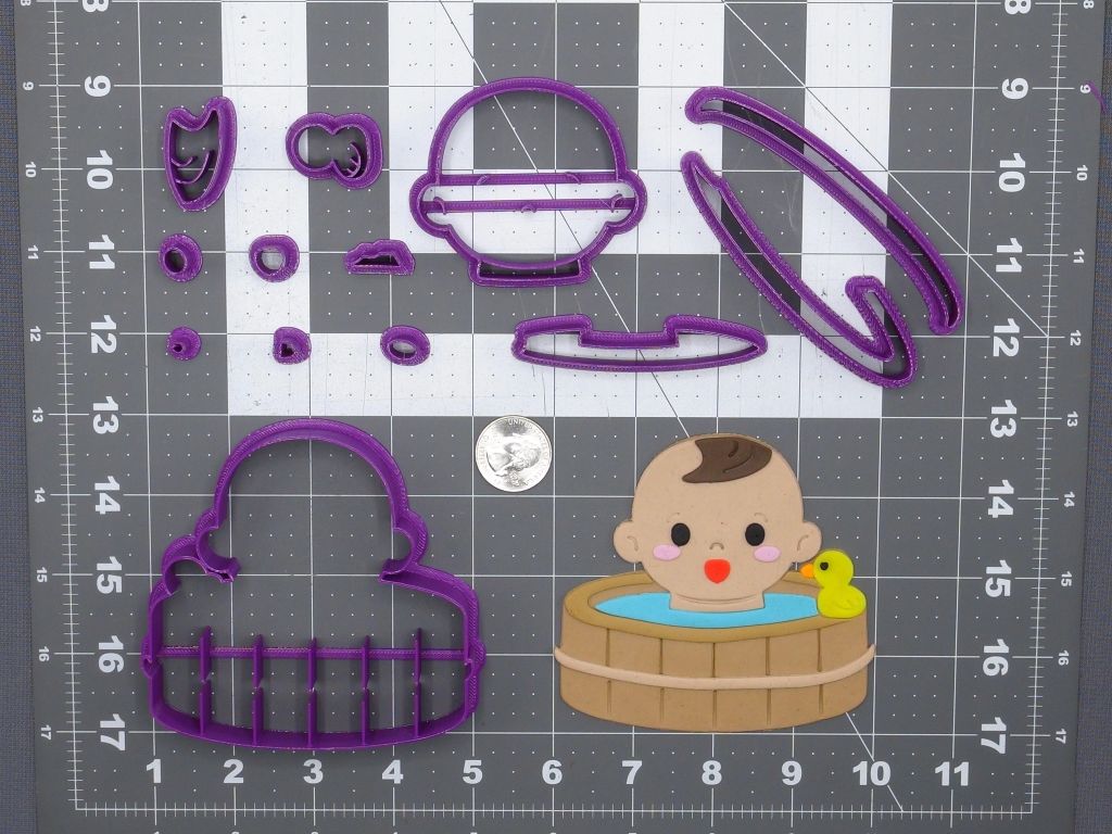 Baby in Bath 266-F081 Cookie Cutter Set