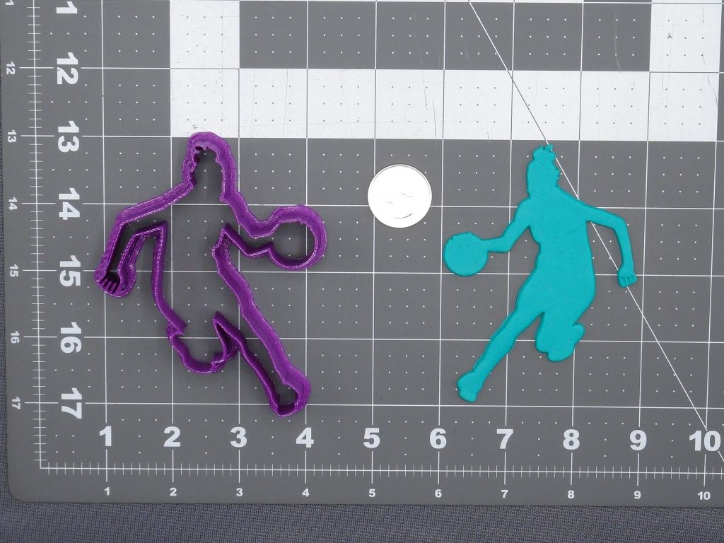 Basketball Player 266-E687 Cookie Cutter Silhouette