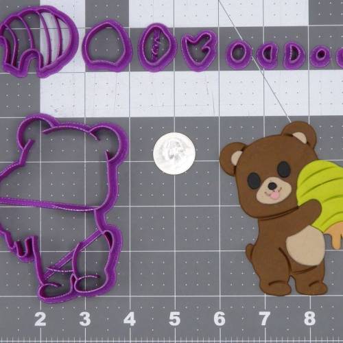 Bear with Beehive 266-I282 Cookie Cutter Set