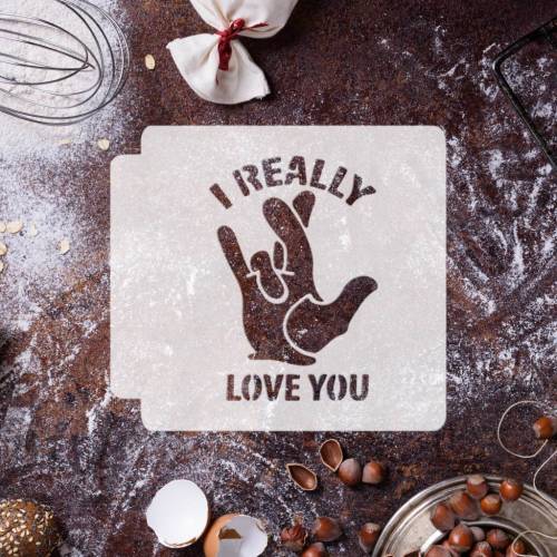 ASL I Really Love You 783-H053 Stencil