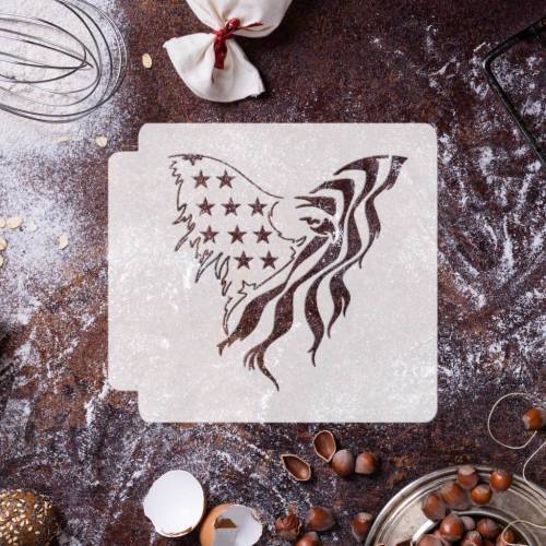 American Flag Eagle Bird 783-E954 Stencil